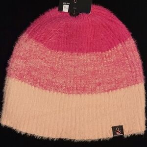 Cuddl Duds, Super Soft Pink Hombre Beanie, OS